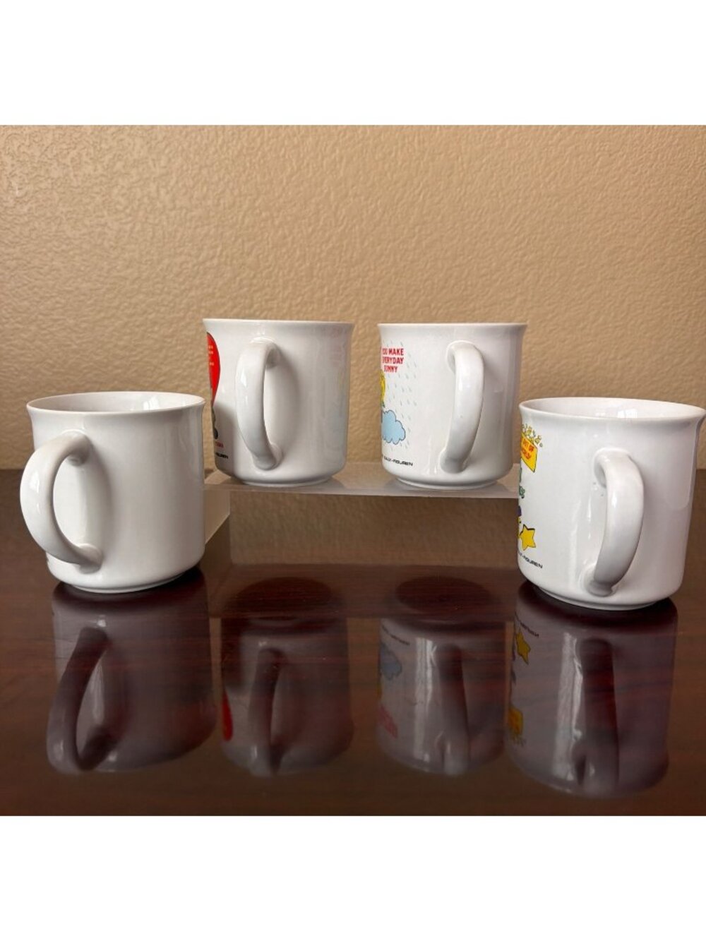 1983 Astrosniks Coffee Mugs Bully Figuren Star Power Korea Set of 4 - Picture 2 of 15